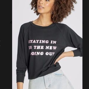 Wildfox Staying In Fiona Crew RARE NWT